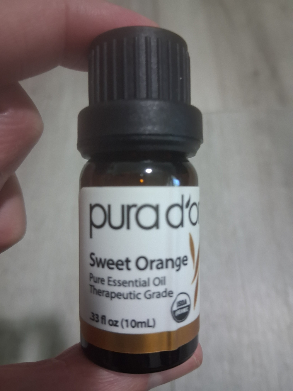 Sweet Orange Essential Oil - 10 mL - Brown/Gold